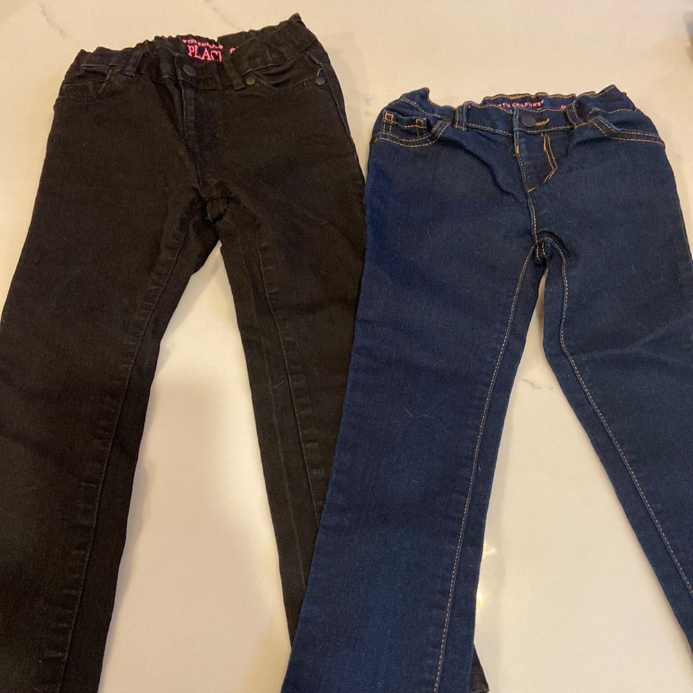 The Childrens Place skinny jeans. Both size 5t. Both included in the price